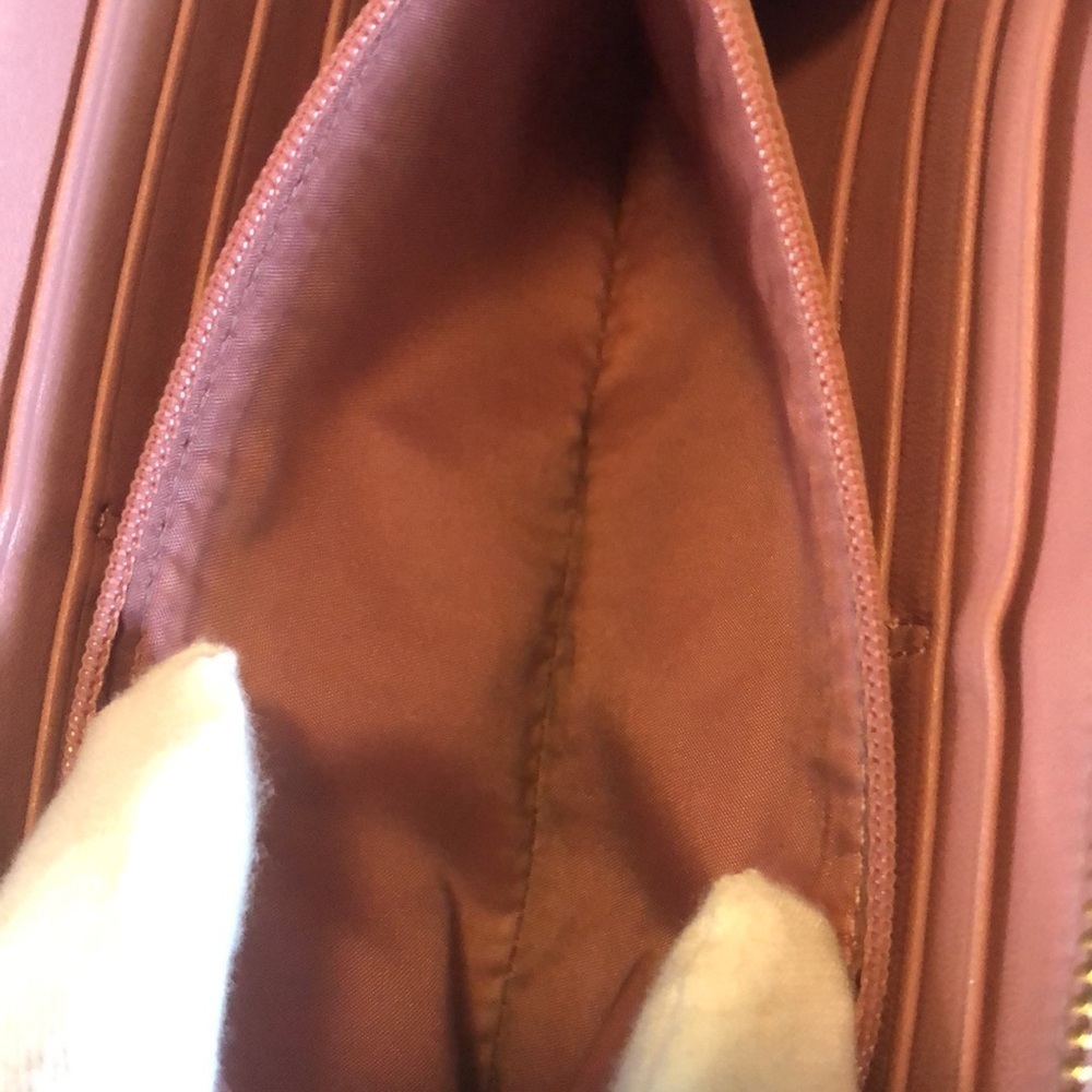 Coach Double Zip Around Wallet Wristlet, Mauve - Picture 10 of 14